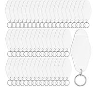 Lubrol 50 Piece Motel Keychain Blank Hotel Keychain Sublimation Vintage Keychain