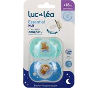 Luc Et Léa Essentiel Night Confort+ Chupete +18M E7 2 uds