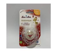 Luc et Lea Sucette Symétrique Noel avec Anneau Hibou 0-6M 1ud