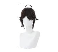 Luca Balsa Cosplay Wig Identity V Dark Brown Ponytail Hair Heat-resistant Fiber Hair + Wig Cap Party Halloween Role Play