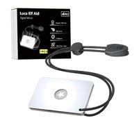 Luca Elf Aid Espejo pequeño para Supervivencia, Espejo de señal de Grado Militar, 2 x 3 Pulgadas, Espejo de señalización de Emergencia para Senderismo, Supervivencia con cordón, brújula y Silbato,