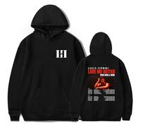 Luca Hanni Merch Love Me Better Tour Sudadera con capucha de manga larga para hombres y mujeres, merchandising, Negro, 3XL