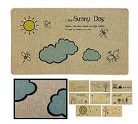 LUCA HOME - Alfombra Pasillo casa Verona Sunny Day 40x70, Antideslizante Alfombra, tapetes para Sala, Alfombra Salon, felpudos de Interior, alfombras Pasillo