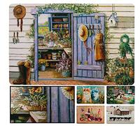 LUCA HOME - Alfombrilla acrílica con Base Antideslizante, Felpudo 51x75 Casa con impresión Muy Realista, Felpudo para Interior de casa y decoración