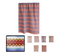 LUCA HOME Cortina para Puerta de algodón y poliéster Reciclado - 155x220cm - Cortinas Eco Multifuncional para Exteriores e Interiores - Cortinas Etnica, Bohemia, Alpujarreña (Azul)