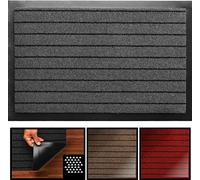 LUCA HOME - Felpudo Entrada a casa Nevada, Felpudo Entrada casa Antideslizante, Impermeable, Lavable, Antibacterias, Pasillo, Cocina, Dormitorio, Felpudo Interior y Exterior (Gris, 90 x 150 cm)