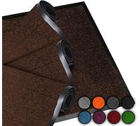 LUCA HOME - Felpudo Entrada casa 40x60cm Marron - Alfombra Antideslizante Lavable para Puerta de Entrada, Cocina y Pasillo - Felpudo Exterior e Interior - Tapetes Originales Entrada casa