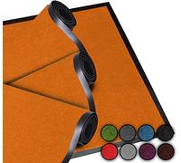 LUCA HOME - Felpudo Entrada casa 40x60cm Naranja 2 unds - Alfombra Antideslizante Lavable para Puerta de Entrada, Cocina y Pasillo - Felpudo Exterior e Interior - Tapetes Originales Entrada casa