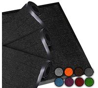 LUCA HOME - Felpudo Entrada casa 40x60cm Negro 2 unds - Alfombra Antideslizante Lavable para Puerta de Entrada, Cocina y Pasillo - Felpudo Exterior e Interior - Tapetes Originales Entrada casa