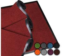LUCA HOME - Felpudo Entrada casa 40x60cm Rojo - Alfombra Antideslizante Lavable para Puerta de Entrada, Cocina y Pasillo - Felpudo Exterior e Interior - Tapetes Originales Entrada casa