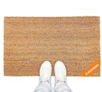 LucaHome - Felpudo de Coco Natural 70x40 con Base Antideslizante, Felpudo de Coco Liso. Felpudo Absorbente Entrada casa, Ideal para Puerta Exterior o Pasillo