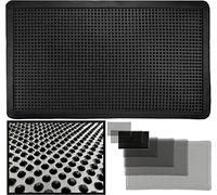 LucaHome - Felpudo Entrada Casa 40x70cm - Felpudo Goma Picos - Felpudo Exterior Lluvia - Alfombra Goma con puas Antideslizante - Fácil Limpieza - Felpudo Negro