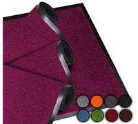 LUCA HOME - Felpudo Entrada casa 60x80cm Burdeos 2 unds - Alfombra Antideslizante Lavable para Puerta de Entrada, Cocina y Pasillo - Felpudo Exterior e Interior - Tapetes Originales Entrada casa