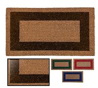 LucaHome - Felpudo Entrada casa - Felpudo Fibra de Coco Natural Antideslizante - Original y Elegante - Exterior e Interior - Resistente para hogar, Oficina, terraza y jardín (Marron, 40 x 70 cm)