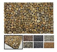 LUCA HOME - Felpudo Natural 100% de Piedra Pulida Natural Artesanal Premium, felpudos ecológicos de Piedra Felpudo Entrada casa Ideal para Exterior y Decorar