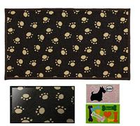 LUCA HOME - Felpudo para Mascotas Antideslizante Muy Absorbente, Felpudo Huellas Perro 40x70cm Moqueta, Felpudo para Interior