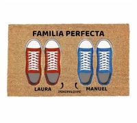 LUCA HOME - Felpudo Personalizado Entrada Casa - Regalos Originales - Felpudo de Coco 40x70cm Personalizable con 2 Nombres - Felpudos Personalizados y Originales