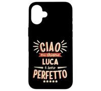 Luca Idea Regalo Personalizzata Nome Divertente Carcasa para iPhone 16 Plus
