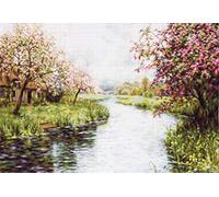 Luca-S B545 - Kit de punto de cruz, algodón, varios colores, 66,5 x 45 cm