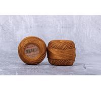 Luca-S Hilo de bordado Coton Pearl de alta calidad, tamaño 8, hilo de ganchillo 100% algodón egipcio, hilo de bordado de punto de cruz, certificado Oeko TEX, 10 gramos por ovillo, color 350