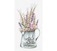 Luca-S Kit de punto de cruz Bouquet con lavanda