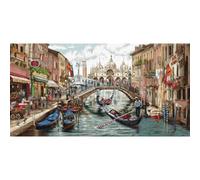 Luca-S - Kit de punto de cruz, color dorado - Venecia BU5003