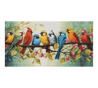 Luca-S kit de punto de cruz contado "El canto de los pájaros", 43x22cm