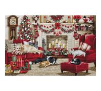 Luca-S kit de punto de cruz contado "Gold Collection Pets Interior", 48x32cm, DI