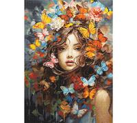 Luca-S kit de punto de cruz contado "Mariposas mágicas", 29x40cm