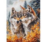 Luca-S kit de punto de cruz contado "The Guardians of The Forest", 25x32cm
