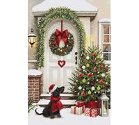 Luca-S kit de punto de cruz contado "Waiting for Christmas", 32x48cm