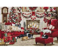 Luca-S Kit de Punto de Cruz Gold - Pets Interior, BU5013