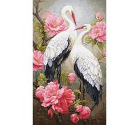 Luca-S Kit de punto de cruz Invitados de la primavera, BU5042, kit de punto de cruz contado para adultos, kit de costura y bordado