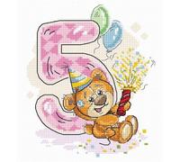 Luca-S Kit de Punto de Cruz, Multicolor, 38 x 31cm