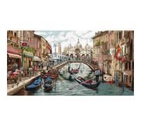 Luca-S Set de punto de cruz "Colección Oro Venecia", dibujo para contar, 58x30cm