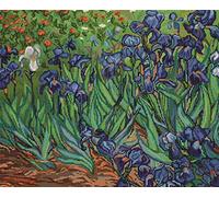 Luca-S Van Gogh Irises - Juego de Punto de Cruz, diseño de Lirios de Van Gogh