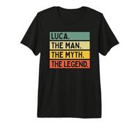 Luca The Man The Myth The Legend - Cita Personalizada Divertida Camiseta Premium