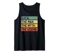 Luca The Man The Myth The Legend - Cita Personalizada Divertida Camiseta sin Mangas