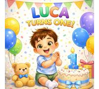 Luca Turns One: A Personalized First Birthday Book (Three Hearts Personalized Baby Book Series (LUCA))