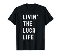 Luca viviendo la Vida de Luca Nombre Divertido Camiseta gráfica económica