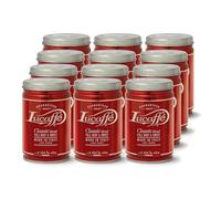 Lucaffé - 12 Latas de cafe molido Classic, 250 Gr | Cafe molido espresso para cafetera italiana | Tueste medio | Sabor dulce y con cuerpo | Aroma fino y a chocolate