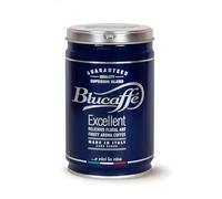 LUCAFFÈ Blucaffè,Granos de café en lata de acero 250 g ahorra aroma, granos de café Arábica gourmet, sabor afrutado, tostado medio, cuerpo medio, aroma intenso, poca cafeína