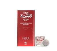 LUCAFFÈ Descafeinado, 100% Arábica en cápsulas, Ø44mm, esas cápsulas, 150 cápsulas de papel compostable, café descafeinado natural, sabor dulce, cuerpo completo, crema espesa, aroma agradable