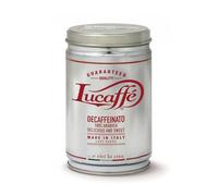 Lucaffé - Can of Decaffeinato Bean Coffee, 250 Gr | Italian Specialty Bean Coffee for Decaffeinated Espresso | Dark Roast | Sweet and Fruity, Creamy Flavor | Intense Aroma