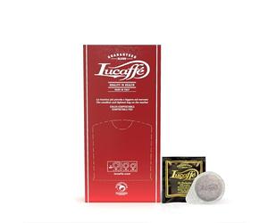 LUCAFFÈ Mr. Exclusivas vainas de café 100% arábica, Ø44mm, vainas ese, paquete de 60 vainas de papel compostable, sabor dulce, aroma de pan tostado, cuerpo medio, origen Sudamérica, Asia, África