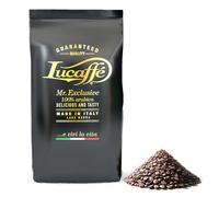 LUCAFFÈ Mr. Exclusive Arabica granos de café 700gr paquete ahorra aroma, origen de los granos Sudamérica, Asia, África, granos de café sabor dulce, aroma tostado, cuerpo medio