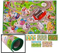 LucaHome - Alfombra Infantil Educaplay 120x200cm | Educativa Acolchada y Resistente | Suelo Antideslizante para Niños y Niñas