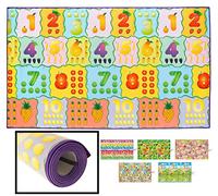 LucaHome - Alfombra Infantil Educaplay Números 120x200cm | Educativa para Bebés Acolchada y Resistente | Suelo Antideslizante para Niños y Niñas