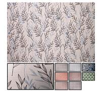 LucaHome - Alfombra vinílica Trenzada Ghana Interior o Exterior- Alfombra vinílica Cocina - salón - despacho- Dormitorio Vinilo PVC - Alfombra vinílica Antideslizante(Hojas Azul- 120x180cm)