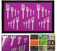 LucaHome - Felpudo Cocina Moqueta Antideslizante Muy Absorbente, Tenedores 50x130 cm, para Interior, Lavable en Lavadora